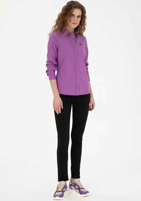 U.S. Polo Assn Siyah Kadın Oversize Jean Pantolon