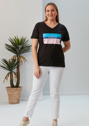 Rmg Kadın V Yaka T-Shirt