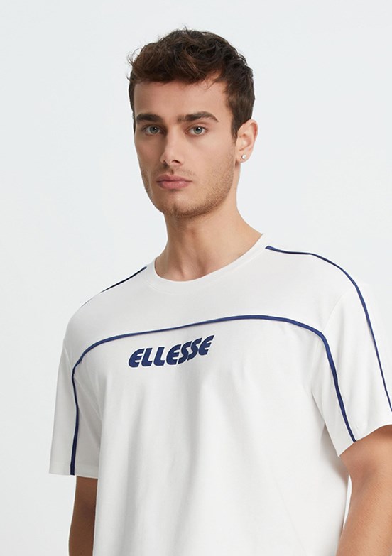 Ellesse Beyaz Erkek Baskılı T-Shirt