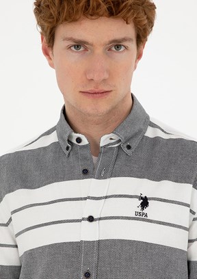 U.S. Polo Assn Lacivert Erkek Uzun Kol Gömlek