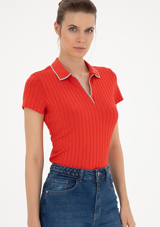 Pierre Cardin Kadın Slim T-Shirt