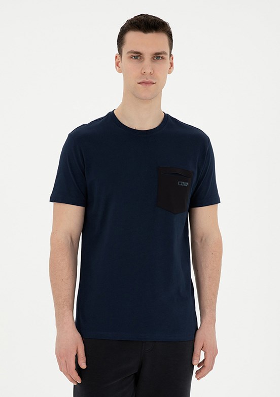 Pierre Cardin Lacivert Erkek Regular T-Shirt