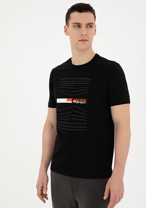 Pierre Cardin Siyah Erkek Slim T-Shirt