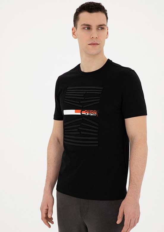 Pierre Cardin Siyah Erkek Slim T-Shirt