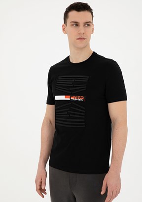 Pierre Cardin Siyah Erkek Slim T-Shirt