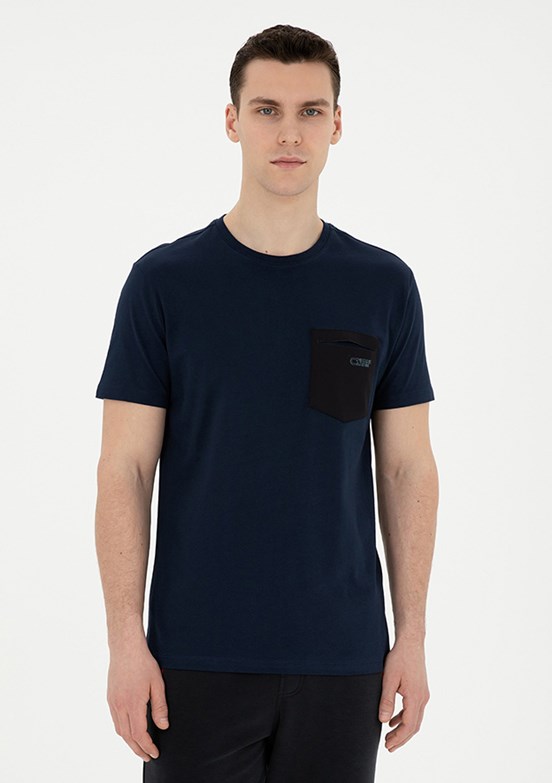 Pierre Cardin Lacivert Erkek Regular T-Shirt