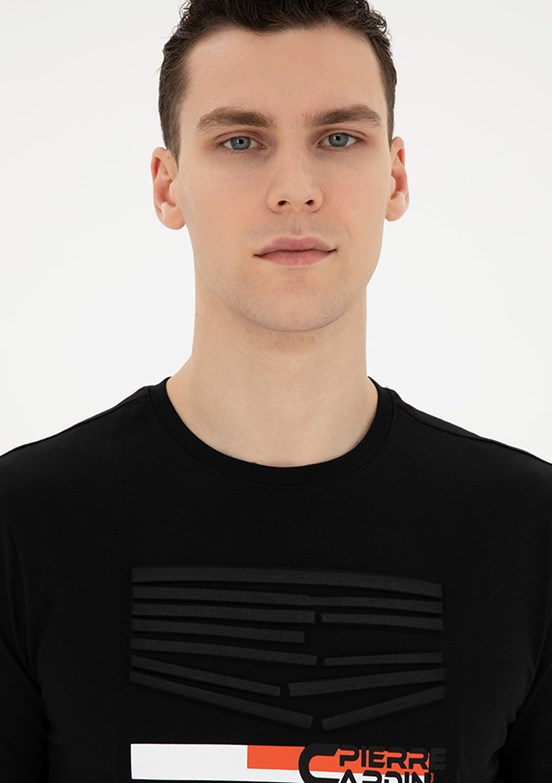 Pierre Cardin Siyah Erkek Slim T-Shirt
