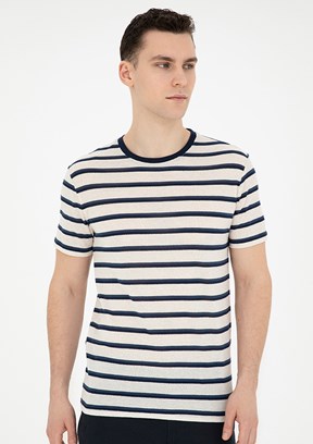 Pierre Cardin Bej Erkek Slim T-Shirt