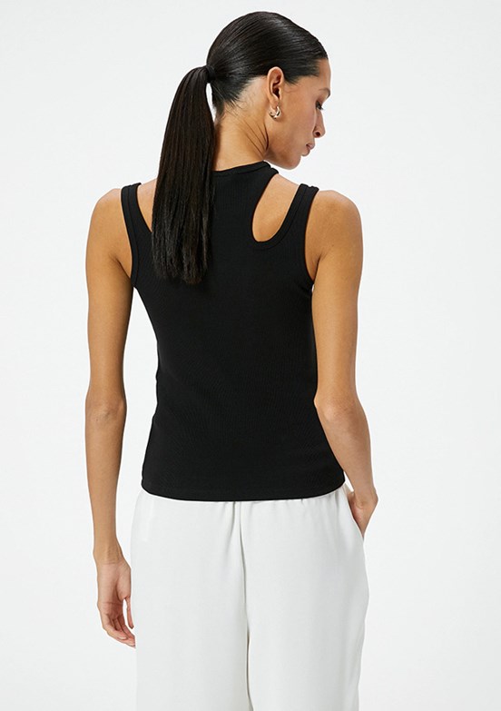 Koton Siyah Kadın Atlet T-Shirt