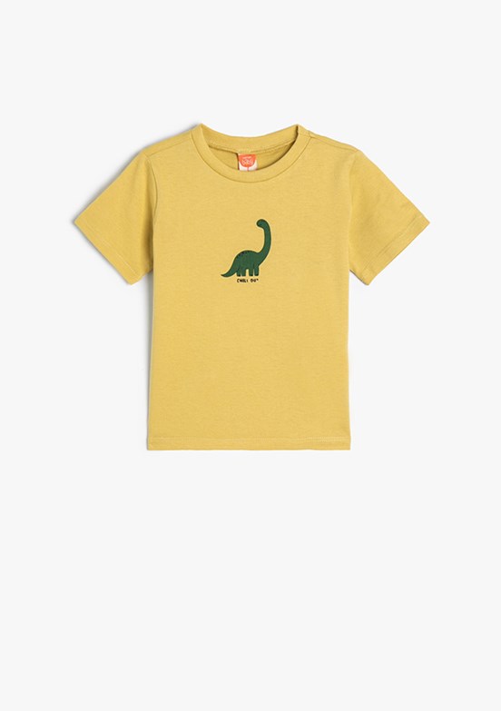 Koton Yeşil Erkek Çocuk Baskılı T-Shirt