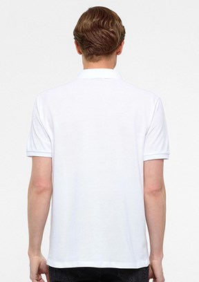 SÜVARİ Beyaz Erkek Polo Yaka T-Shirt