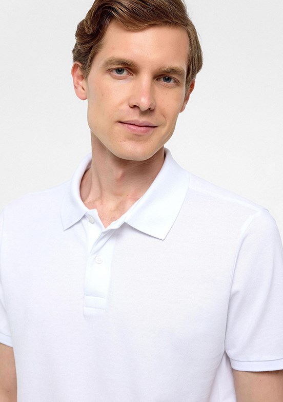 SÜVARİ Beyaz Erkek Polo Yaka T-Shirt