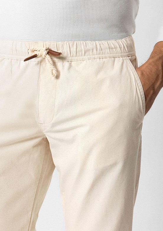 BACKANDBOND Beyaz Erkek Normal Bel Pantolon