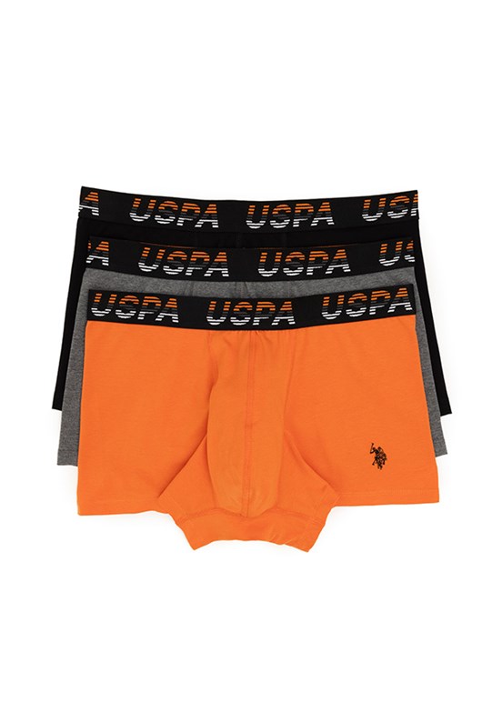 US POLO ASSN Turuncu Erkek Boxer