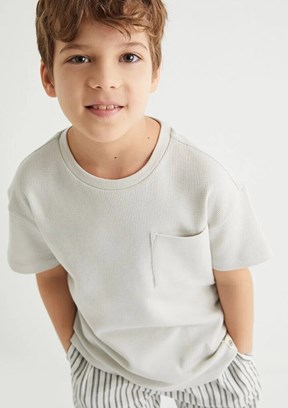 Koton Gri Erkek Çocuk Basic T-Shirt
