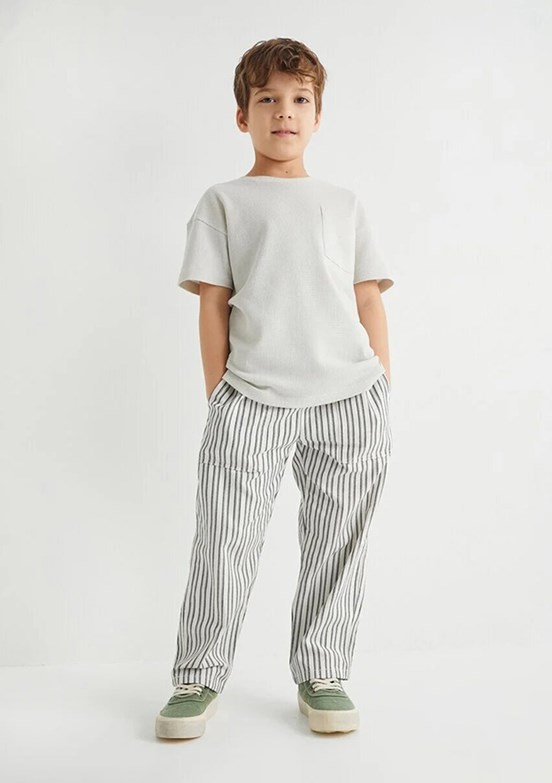 Koton Gri Erkek Çocuk Basic T-Shirt