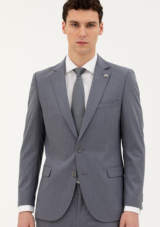 Pierre Cardin Mavi Erkek Ultra Slim Takım Elbise