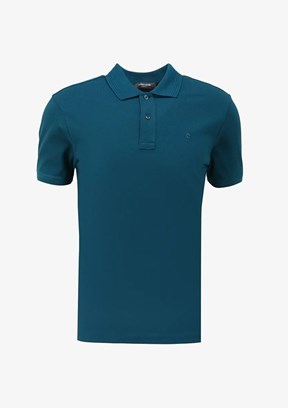Pierre Cardin Yeşil Erkek Basic T-Shirt