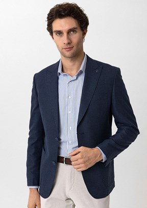 SÜVARİ Lacivert Erkek Slim Ceket