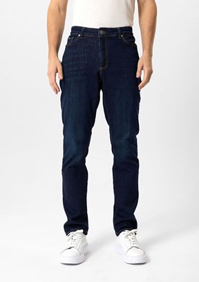 BACKANDBOND Lacivert Erkek Normal Bel Jean Pantolon