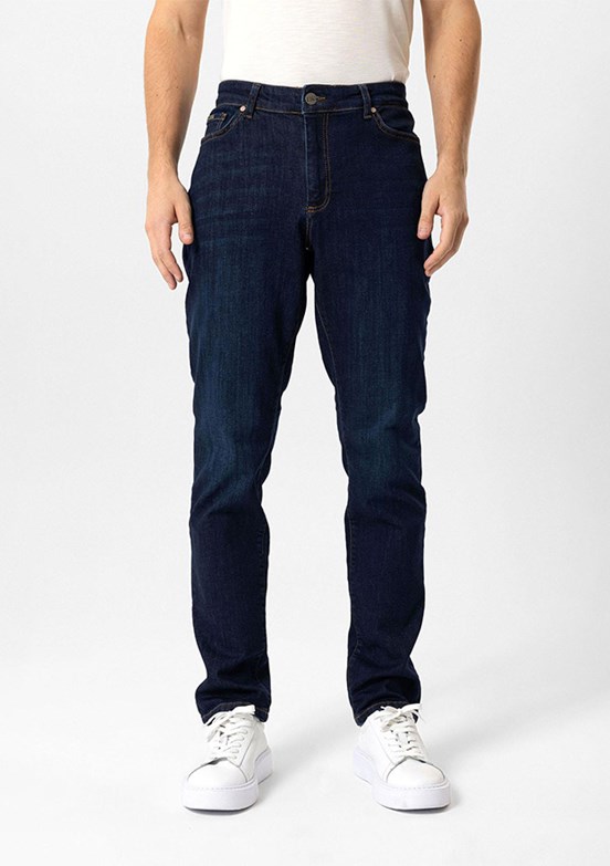 BACKANDBOND Lacivert Erkek Normal Bel Jean Pantolon