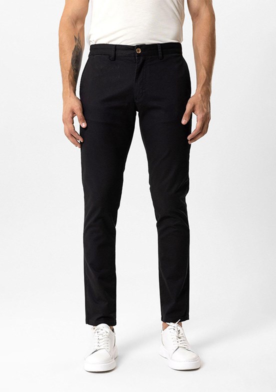 BACKANDBOND Siyah Erkek Chino Pantolon