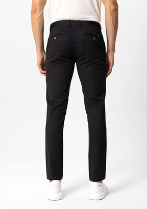 BACKANDBOND Siyah Erkek Chino Pantolon