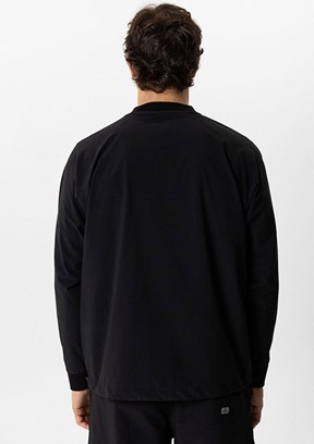 BACKANDBOND Siyah Erkek Regular Sweatshirt