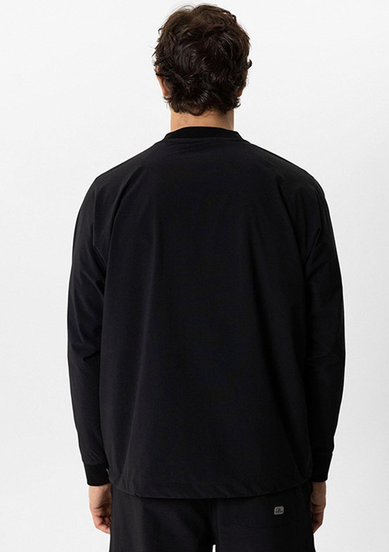 BACKANDBOND Siyah Erkek Regular Sweatshirt