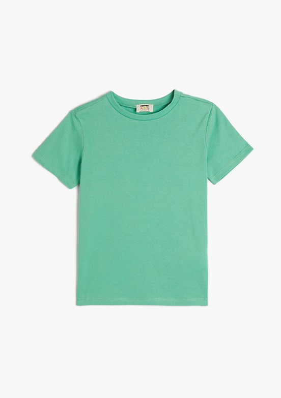 Koton Yeşil Erkek Çocuk Basic T-Shirt