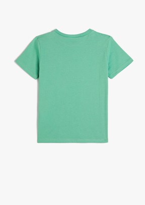 Koton Yeşil Erkek Çocuk Basic T-Shirt
