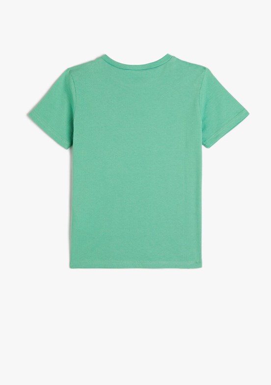 Koton Yeşil Erkek Çocuk Basic T-Shirt