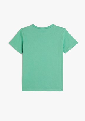 Koton Yeşil Erkek Çocuk Basic T-Shirt