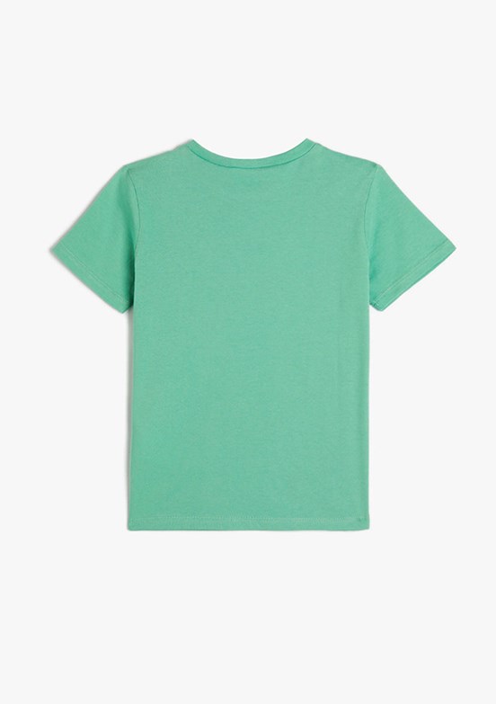 Koton Yeşil Erkek Çocuk Basic T-Shirt