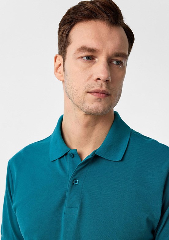 SÜVARİ Yeşil Erkek Polo Yaka T-Shirt