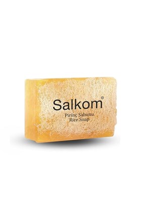 Salkom Unisex Ballı Pirinç Özlü 100 Gr Sabun