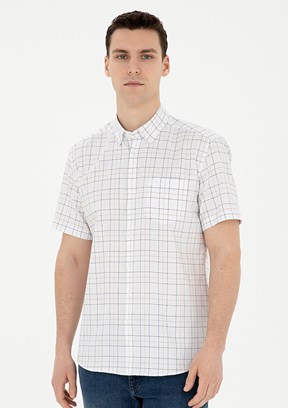 Pierre Cardin Lacivert Erkek Kısa Kol Gömlek