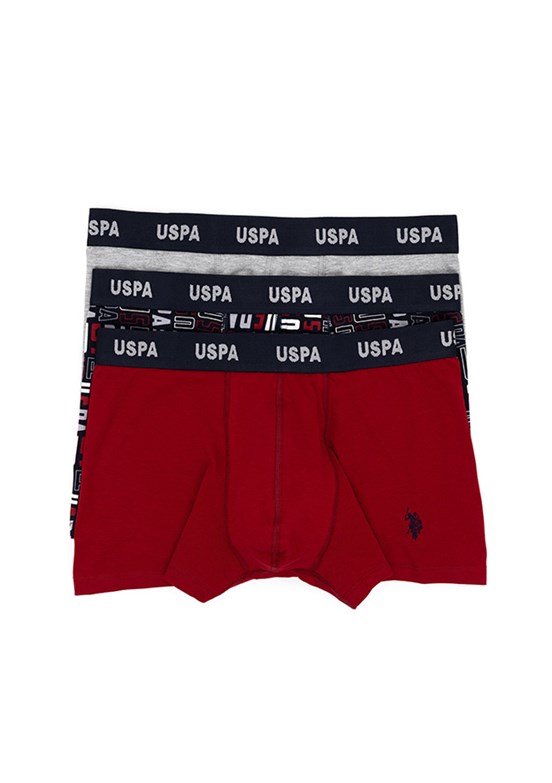 US POLO ASSN Kırmızı Erkek Boxer