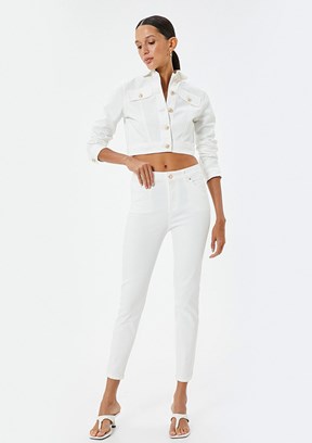 Koton Beyaz Kadın Skinny Jean Pantolon