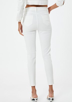 Koton Beyaz Kadın Skinny Jean Pantolon