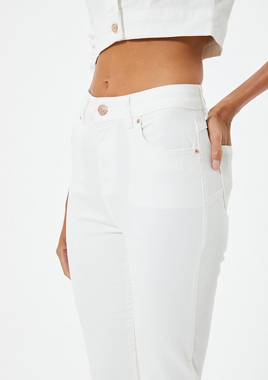 Koton Beyaz Kadın Skinny Jean Pantolon