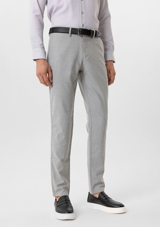 SÜVARİ Gri Erkek Slim Pantolon