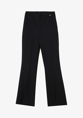 Pierre Cardin Siyah Kadın İspanyol Paça Pantolon