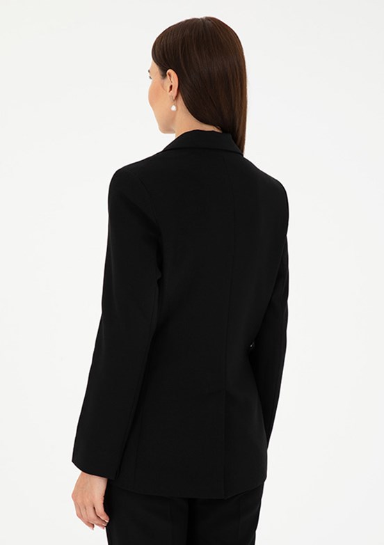Pierre Cardin Siyah Kadın Slim Ceket