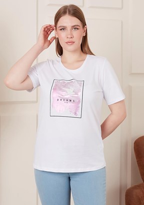 Rmg Kadın Baskılı T-Shirt