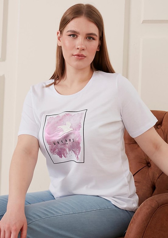 Rmg Kadın Baskılı T-Shirt