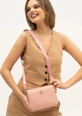 Benetton Pembe Kadın Çapraz Çanta