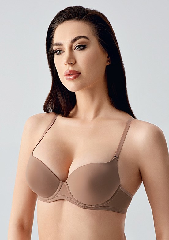 NEW BRA - 3370100000 Kadın Capucino Desteksiz Basic Sütyen