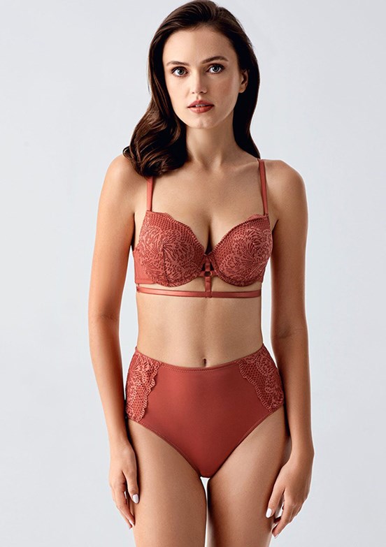 NEW BRA Turuncu Kadın Sütyen Külot Takım