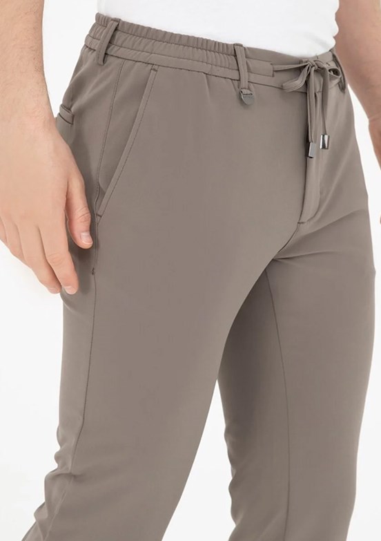 PİERRE CARDİN Bej Erkek Slim Pantolon